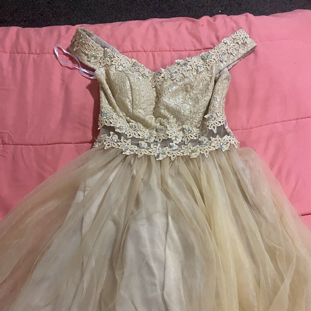 Prom beige dress